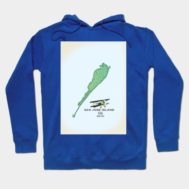 San José Island Texas USA Hoodie by nickemporium1